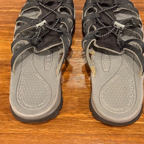 KEEN Sandals Women’s 8 Black Sport Hiking SlideSandal Adjustable Comfort Outdoor - Picture 6 of 8